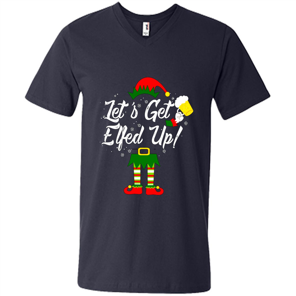 Let's Get Elfed Up Drinking Beer Christmas PINGPONG