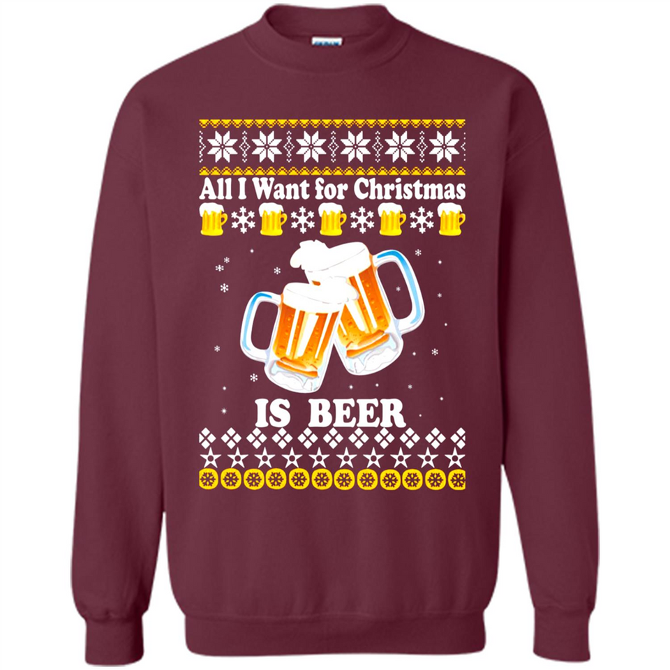 All I want for Christmas is Beer Sweater PINGPONG