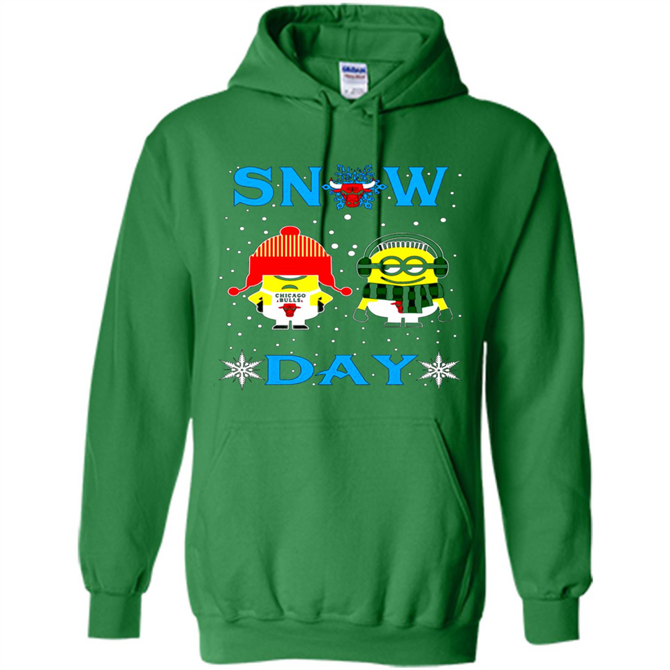 Snow Day Shirt For Chicago Bulls Vs Minion Fans pingpong