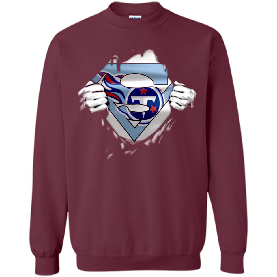 Tennessee Titans And Superman Fans - Sweatshirt