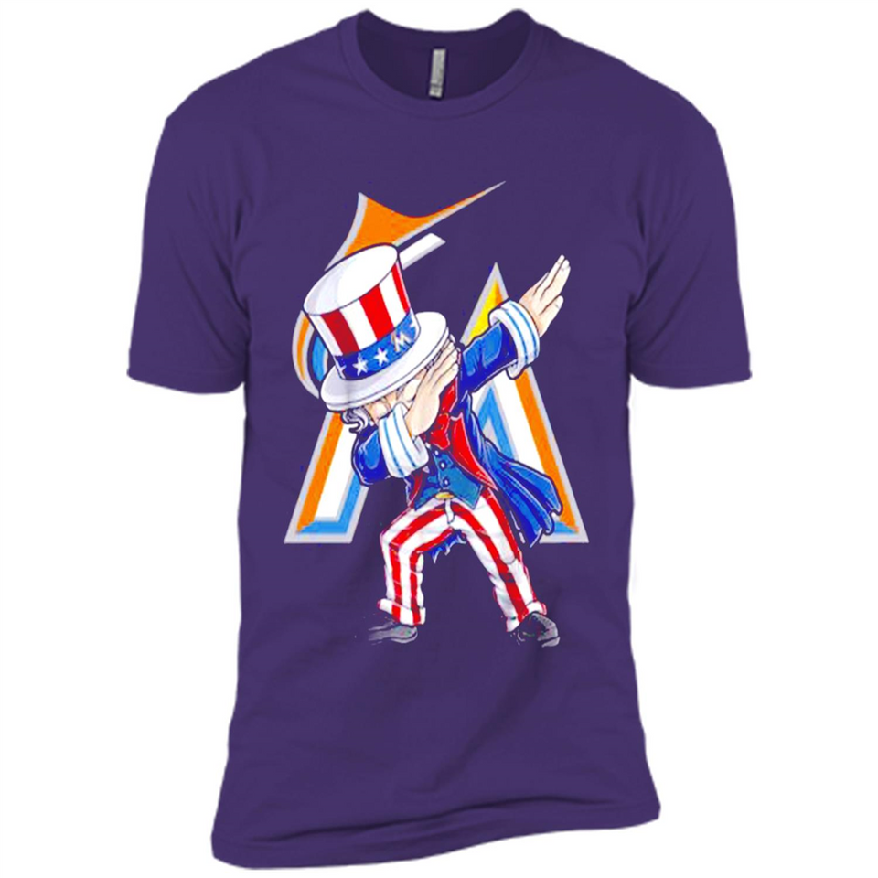 MLB MIAMI MARLINS UNCLE SAM DABBING INDEPENDENCE DAY