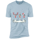 Christmas Red Wine - Merry Xmas T-Shirt - Premium Short Sleeve T-Shirt