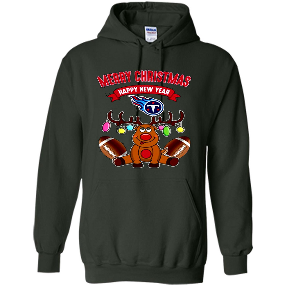 Tennessee Titans NFL Reindeer Funny Merry Christmas And Happy New Year