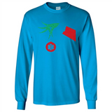 Funny Grinch Hand holding Doctor ornament Christmas Sporty T-Shirt - Long Sleeve T-Shirt