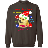 Christmas Doge Meme Shirts Funny Santa Shiba Inu Dog - Sweatshirt