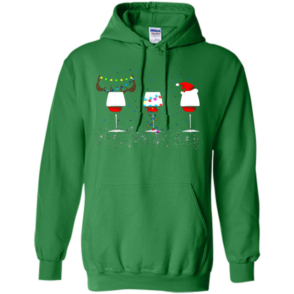 Christmas Red Wine Funny Merry Xmas Sweatshirt - Hoodie