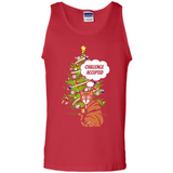 Christmas Tree Cat Long Sleeve Christmas Shirt for Cat Lover - Tank Top