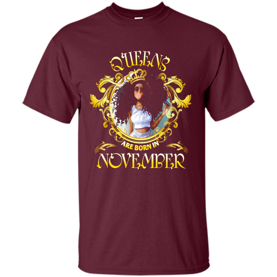 Queens Are Born In November Gold Girl