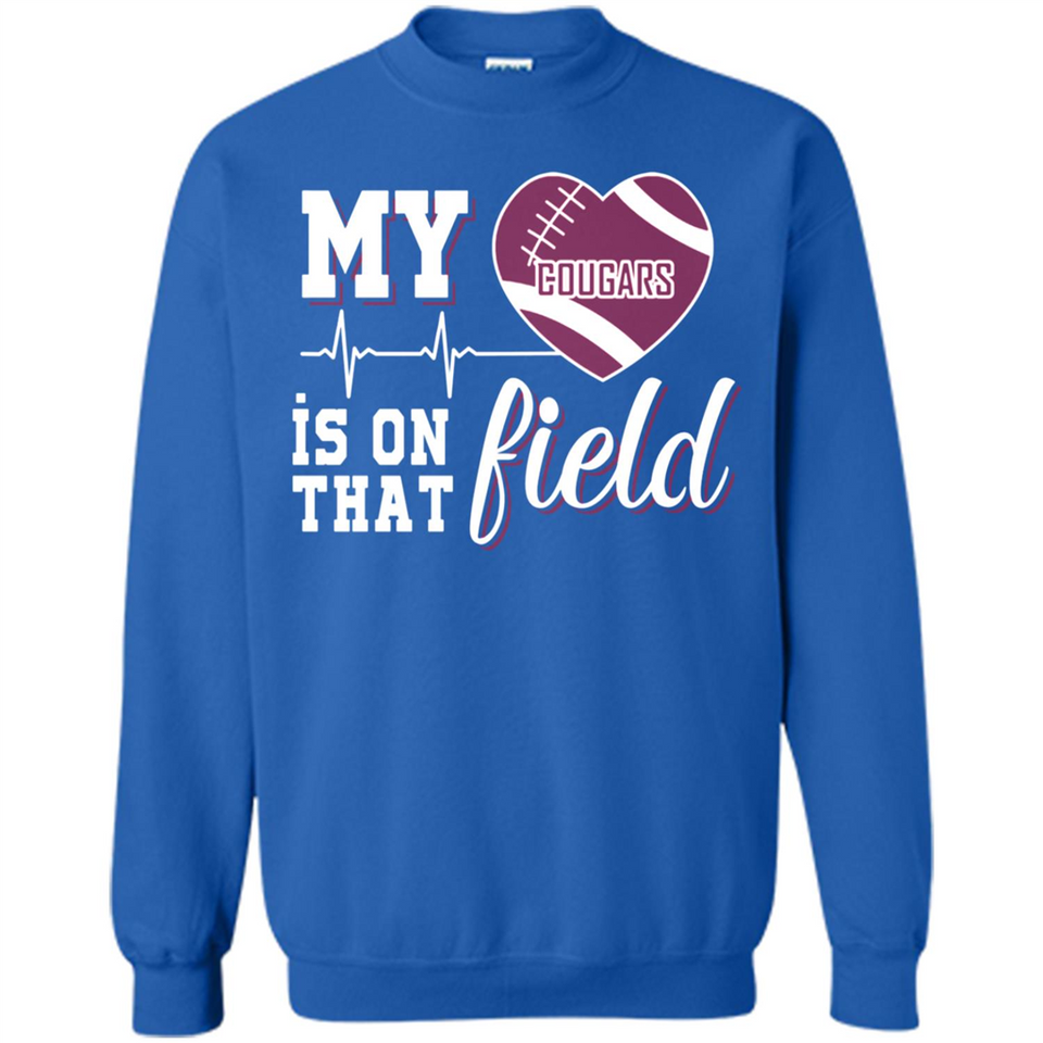 Washington State Cougars Football My Heart is on that Field - Sweatshirt