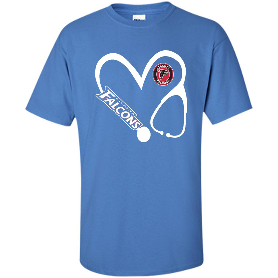 Stethoscope Heart Love Atlanta Falcons For Football Lovers