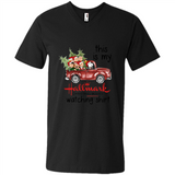 Snoopy This Is My Hallmark Christmas Movies Watching T-Shirt - Men's V-Neck