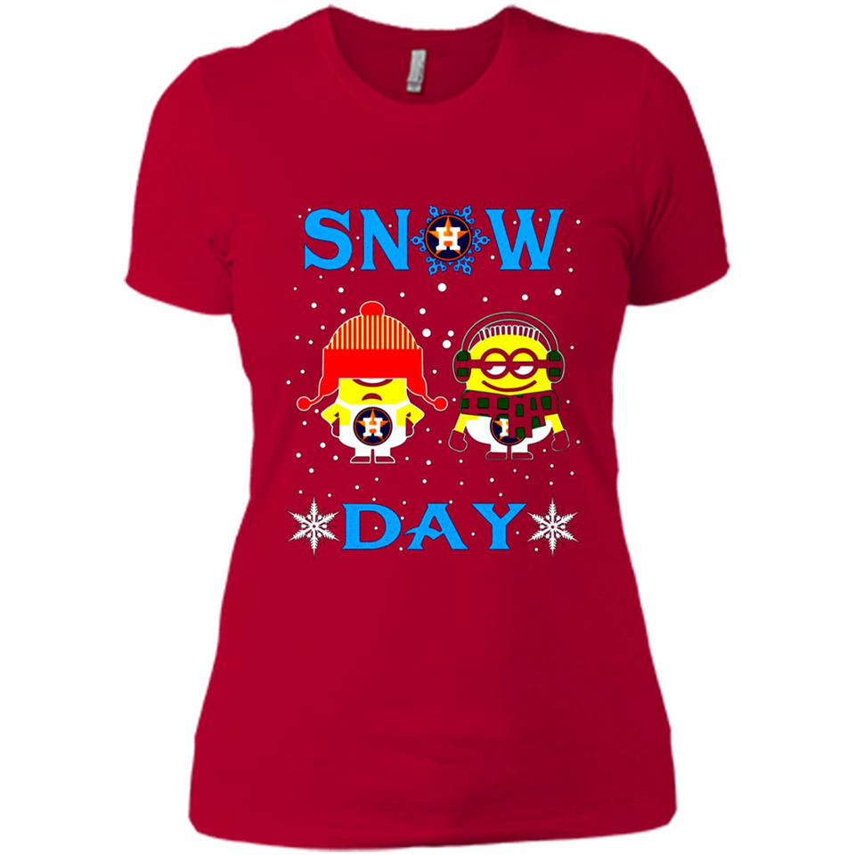Snow Day Shirt For Houston Astros Vs Minion Fans pingpong