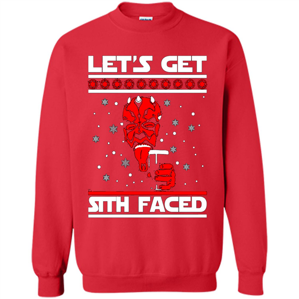 Let’s get sith faced Christmas sweatshirt PINGPONG