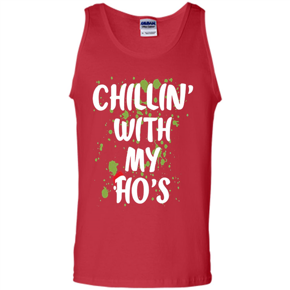 Chillin With My Ho's Funny Christmas - Tank Top