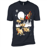Christmas Santa Golden Retriever Sleigh For Labrador Retriever