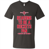 Reasons to be a Houston Rockets Fan Complete List on Back - Men's V-Neck