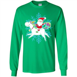Unicorn And Santa Christmas 1 - Long Sleeve T-Shirt