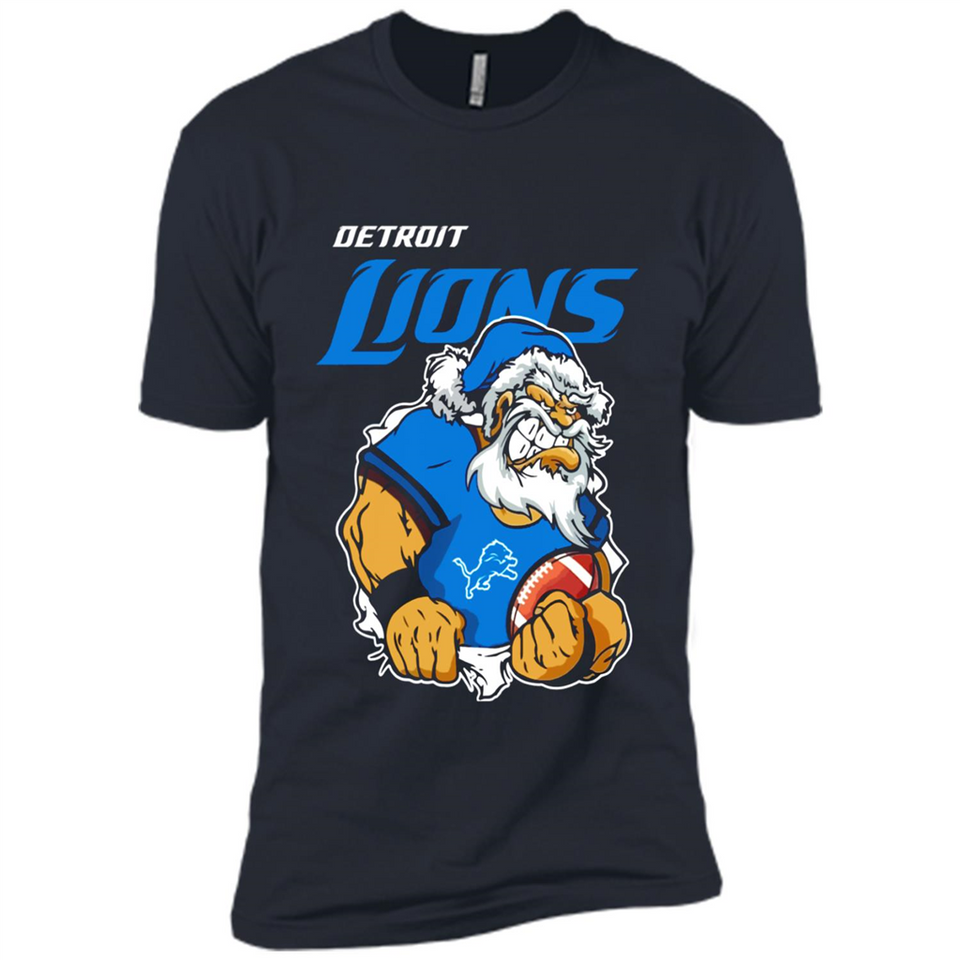 Grumpy Santa Claus Detroit Lions Football Team PINGPONG