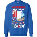 Working On My Santa Body Funny Christmas Gift Sleeve Xmas - Sweatshirt