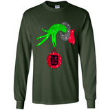 GRINCH HAND HOLDING DETROIT TIGERS GLITTER CHRISTMAS PINGPONG