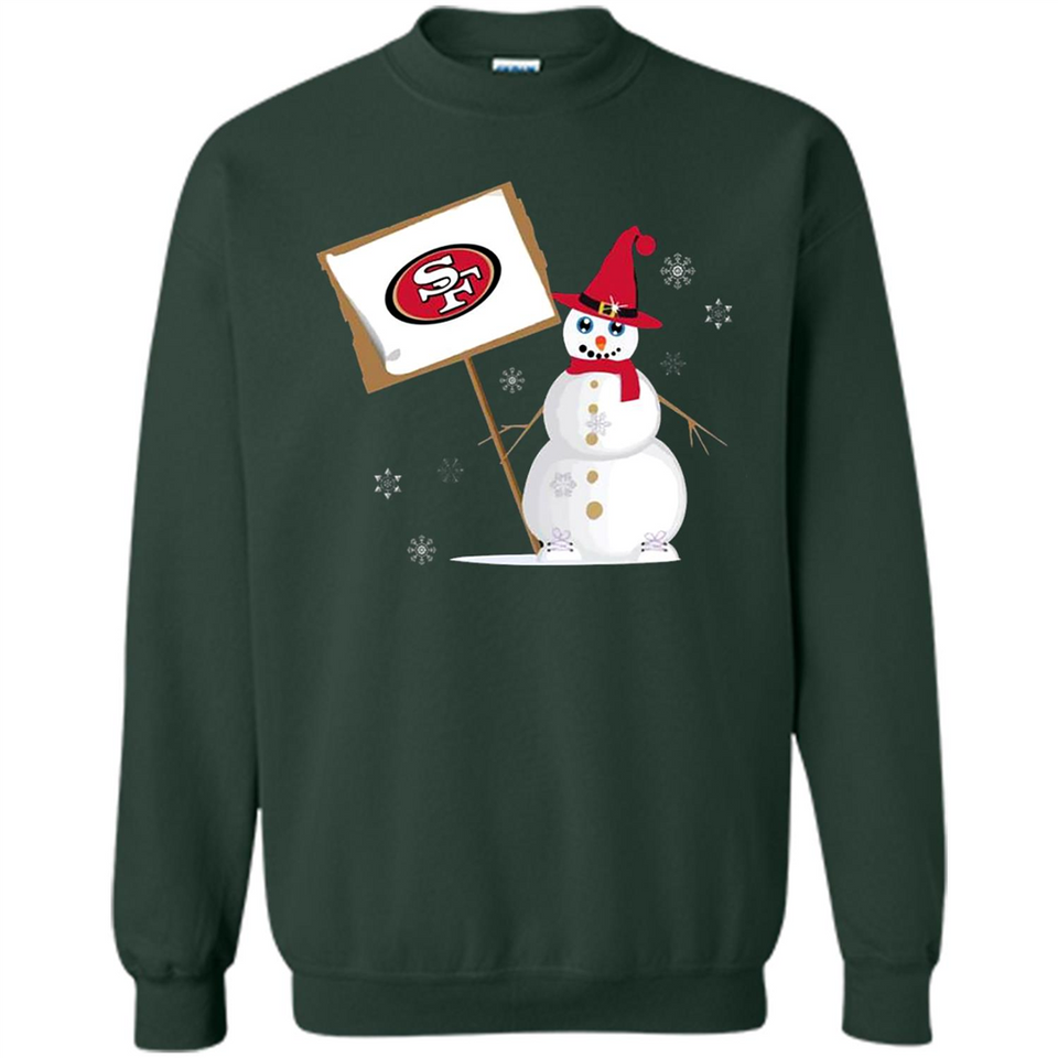 San Francisco 49ers Snowman Funny