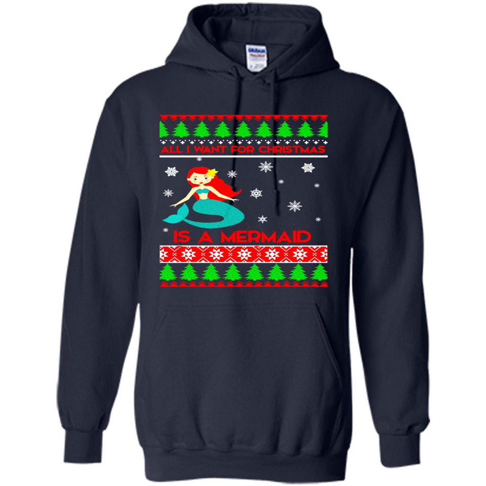 All I Want For Christmas Is A Mermaid ugly PINGPONG