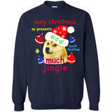Christmas Doge Meme Shirts Funny Santa Shiba Inu Dog - Sweatshirt