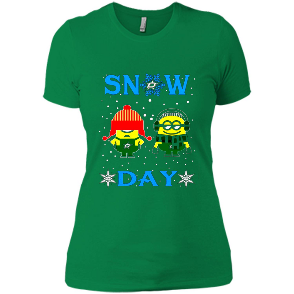 Snow Day Shirt For Dallas Stars Vs Minion Fans pingpong