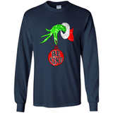 Christma Season With Green Grinch Hand Be Kind - Long Sleeve T-Shirt