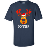 Donner Reindeer Santa Claus Funny Xmas Holiday T-Shirt - Shirt