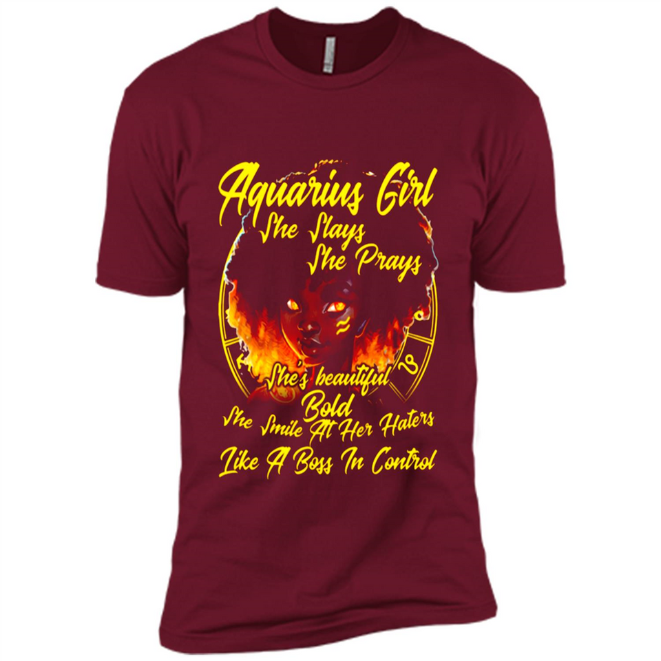 Aquarius Girl She Slays She Prays Zodiac Sign PINGPONG