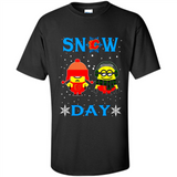 Snow Day Shirt For Calgary Flames Vs Minion Fans pingpong