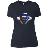 Buffalo Bills And Superman Fans - Ladies' Boyfriend T-Shirt