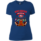 San Francisco 49ers NFL Reindeer Funny Merry Christmas And Happy New Year