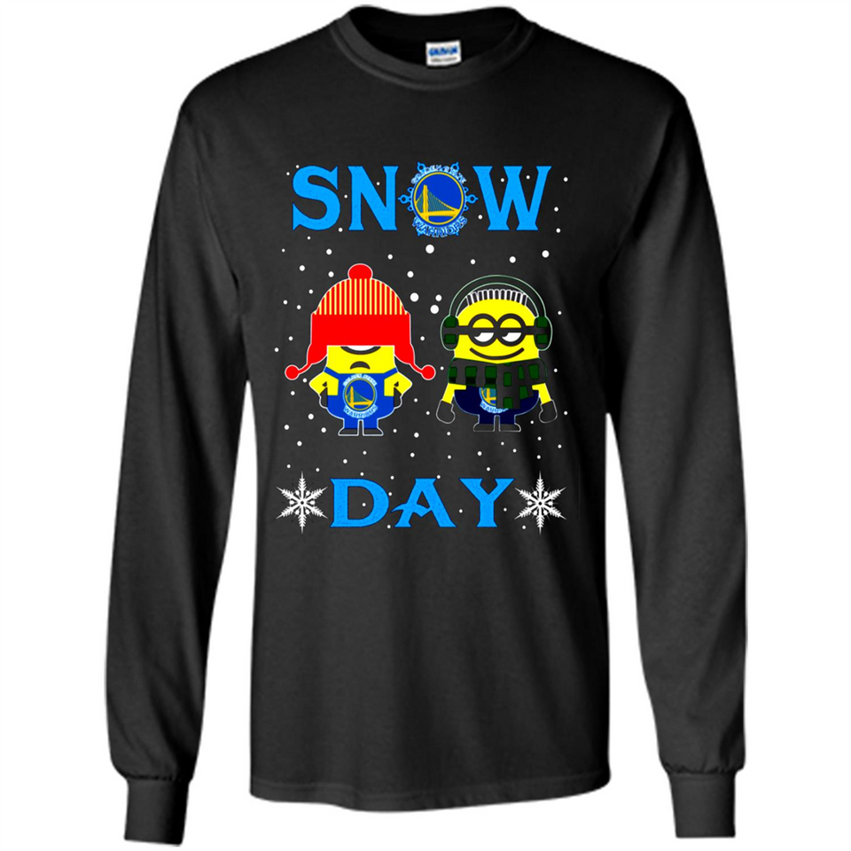 Snow Day Shirt For Golden State Warriors Vs Minion Fans pingpong