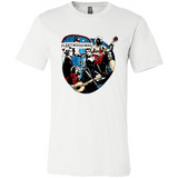 Dancing Funny Guitar Vintage Metal Rock Band Shirt PINGPONG - Canvas Unisex T-Shirt