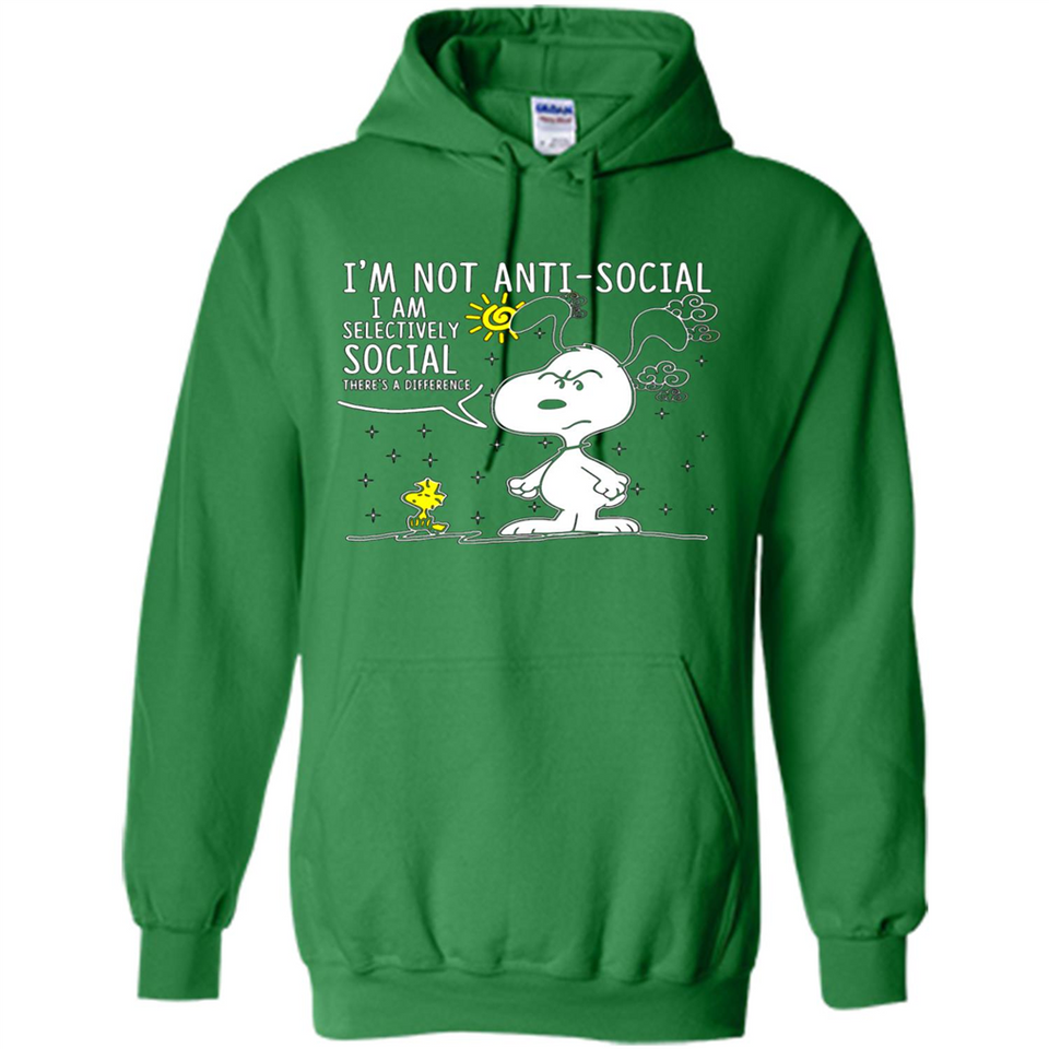 Snoopy I'm Not Anti-Social I Am Selectively Social