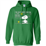 Snoopy I'm Not Anti-Social I Am Selectively Social