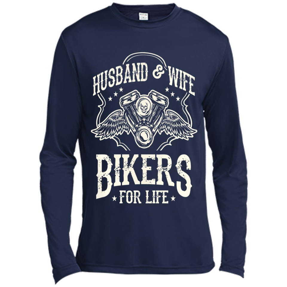 Husband & Wife Biker For Life Couple