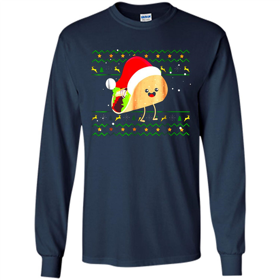 TACO Santa Hat Ugly Christmas shirt Ladies' Boyfriend