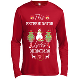 This Exterminator Loves Christmas Tree Shirt with Snowman