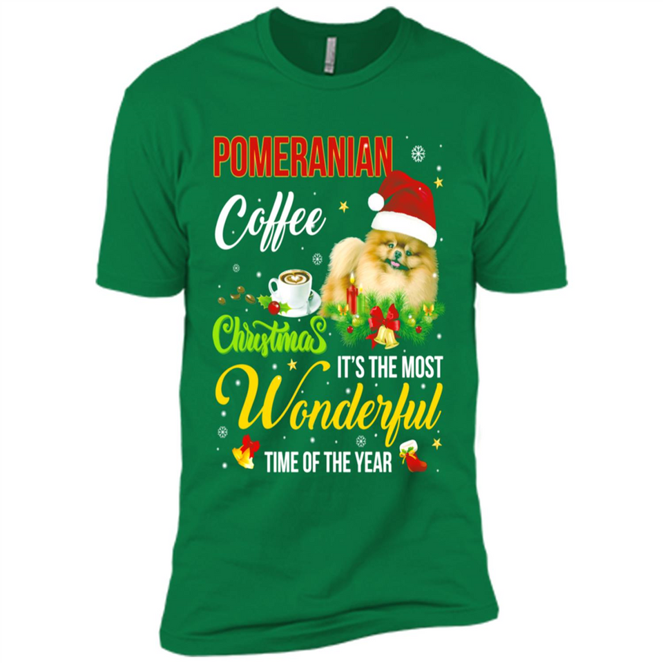 Pomeranian Coffee Wonderful Christmas