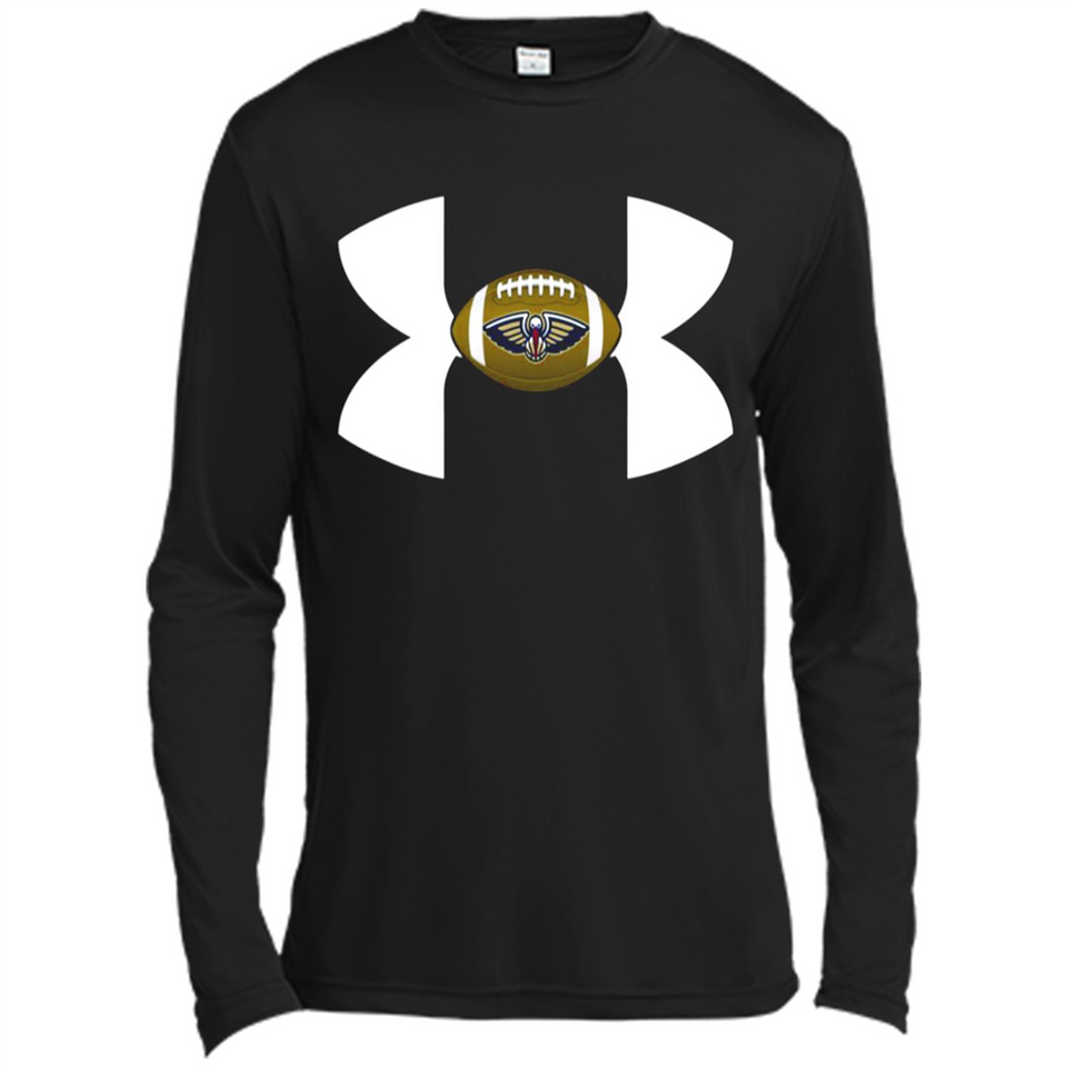 New Orleans Pelicans Under Armour Logo - Canvas Long Sleeve T-Shirt