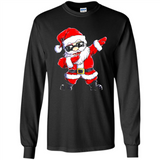 Christmas shirt Dabbing Santa Claus Xmas Gift - Long Sleeve T-Shirt