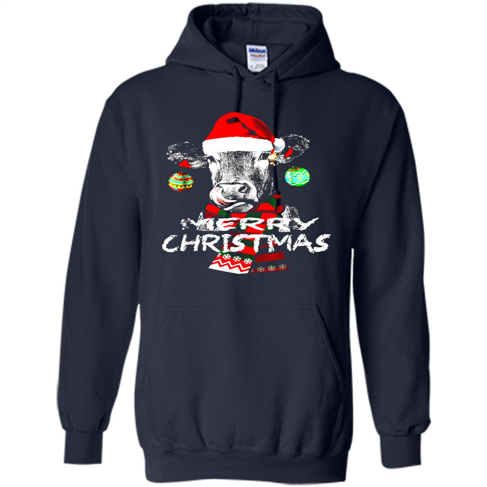 Fabulous Mooey christmas Heifers Cow Christmas lights - Hoodie