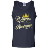 Queens Are Born In November Golden T-Shirt