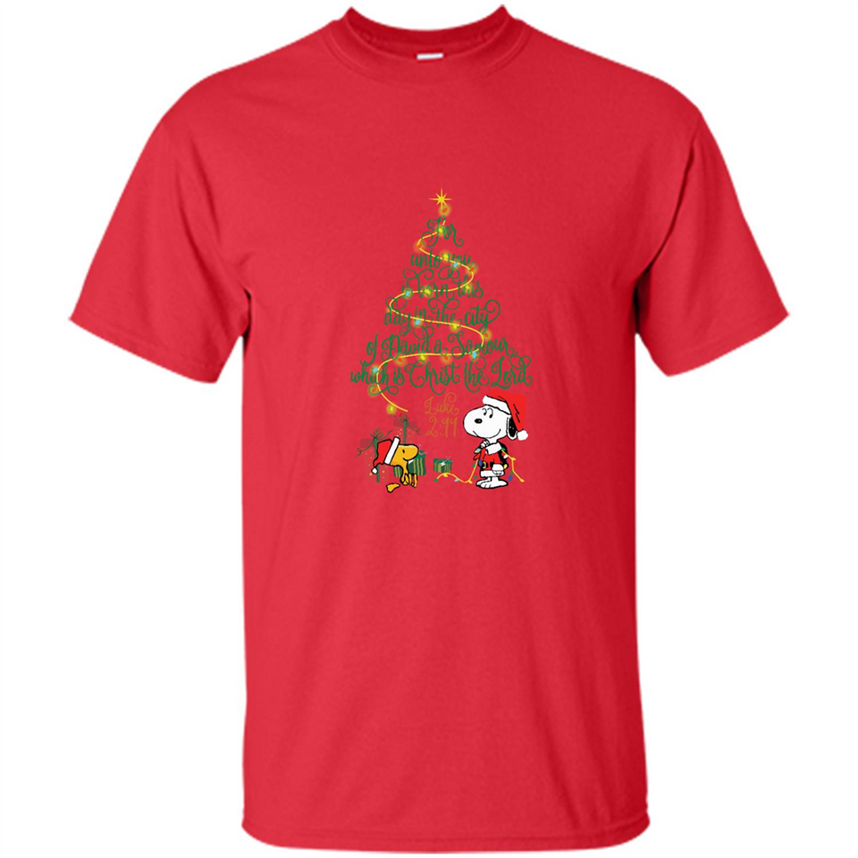 Snoopy-Woodstock-Christmas-tree-for-unto-you-is-born-this-day