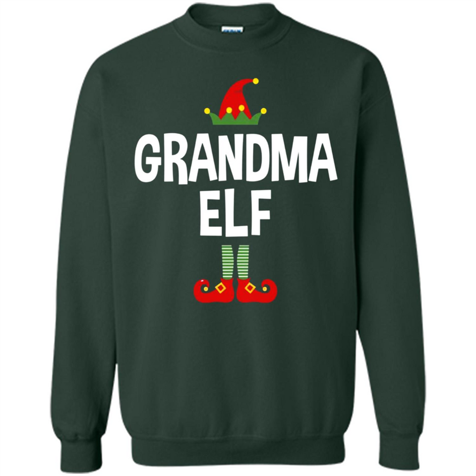 Grandma Elf Shirt -Family Matching Christmas Pajamas - Sweatshirt