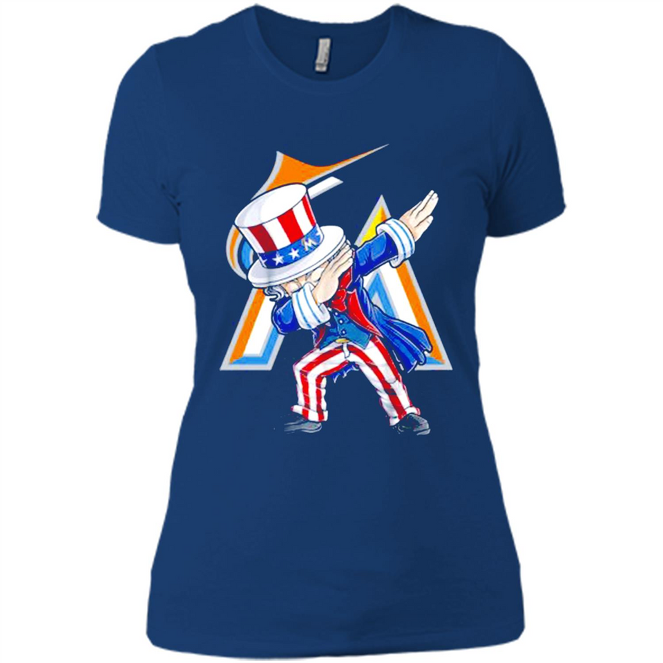 MLB MIAMI MARLINS UNCLE SAM DABBING INDEPENDENCE DAY