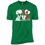 Snoopy loves NBA Chicago Bulls - Premium Short Sleeve T-Shirt